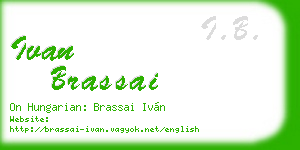 ivan brassai business card